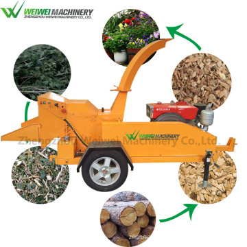 Weiwei capacity 1t chip making widely used high capacity tree branch shredder machine